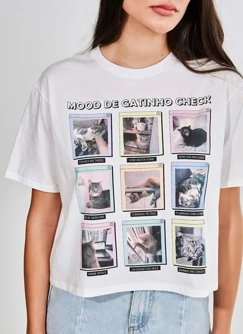 blusa amplinha estampa gatos blusa amplinha estampa gatos