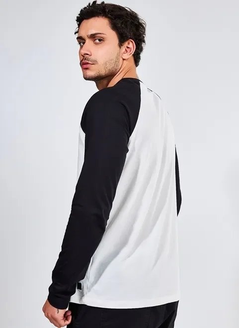 camiseta de manga longa raglan camiseta de manga longa raglan