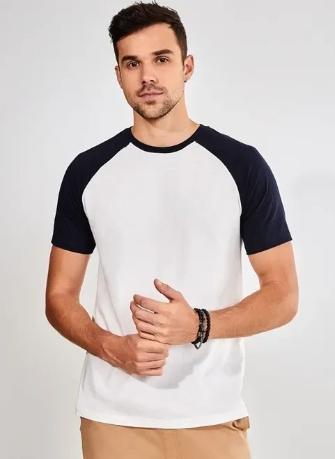 camiseta manga curta raglan camiseta manga curta raglan