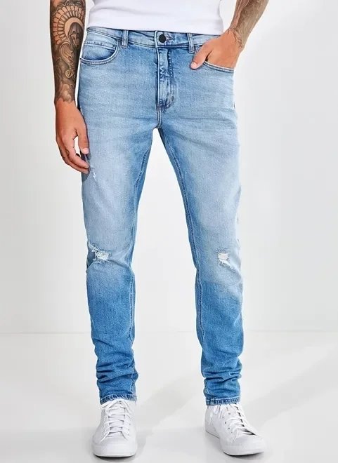 calça jeans skinny azul claro calça jeans skinny azul claro