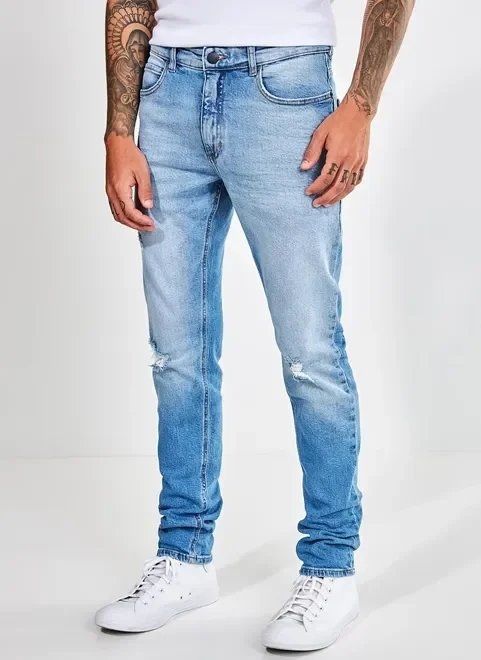 calça jeans skinny azul claro calça jeans skinny azul claro