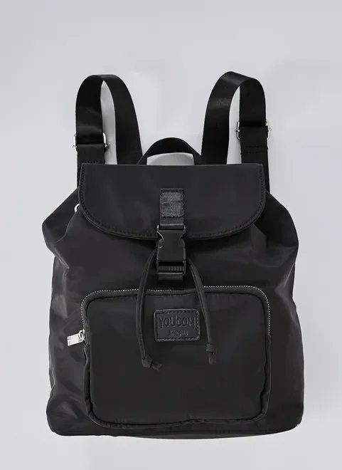 mochila preta de nylon mochila preta de nylon