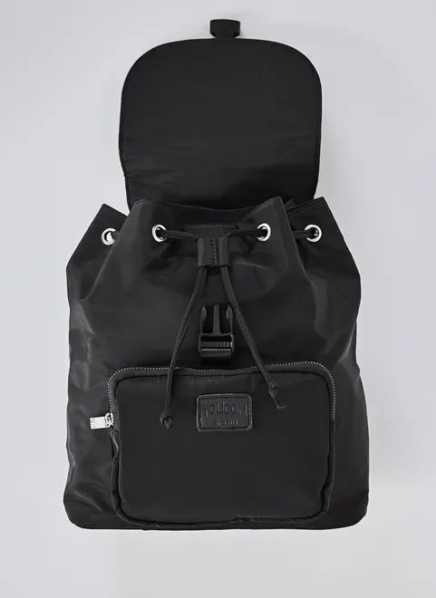 mochila preta de nylon mochila preta de nylon