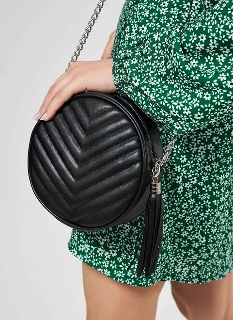 bolsa redonda com corrente bolsa redonda com corrente