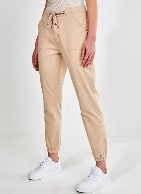 calça jogger caqui em sarja calça jogger caqui em sarja