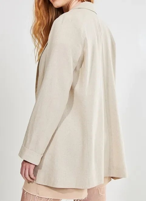 blazer alongando com linho blazer alongando com linho