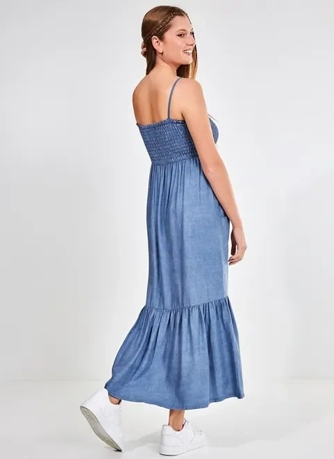 vestido saia azul jeans vestido saia azul jeans