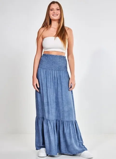 vestido saia azul jeans vestido saia azul jeans