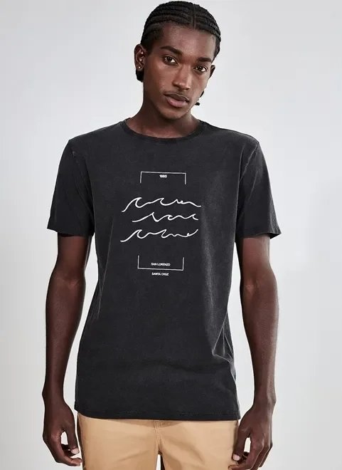 camiseta marmorizada estampa ondas camiseta marmorizada estampa ondas