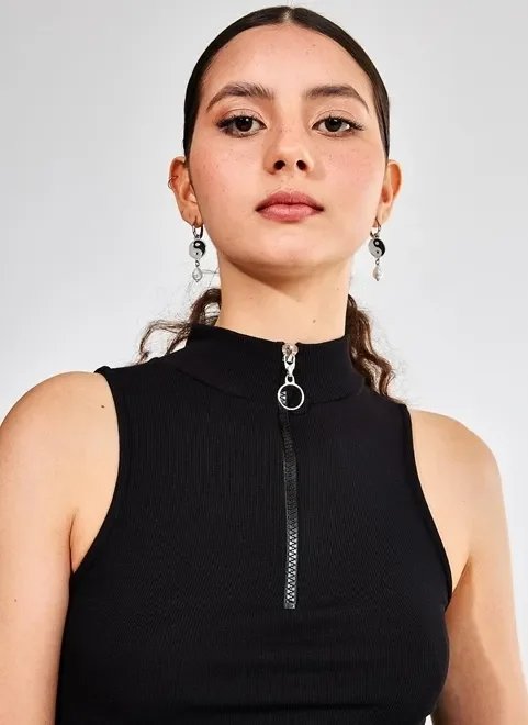 blusa golinha com zíper blusa golinha com zíper