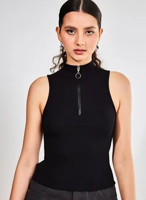 blusa golinha com zíper blusa golinha com zíper