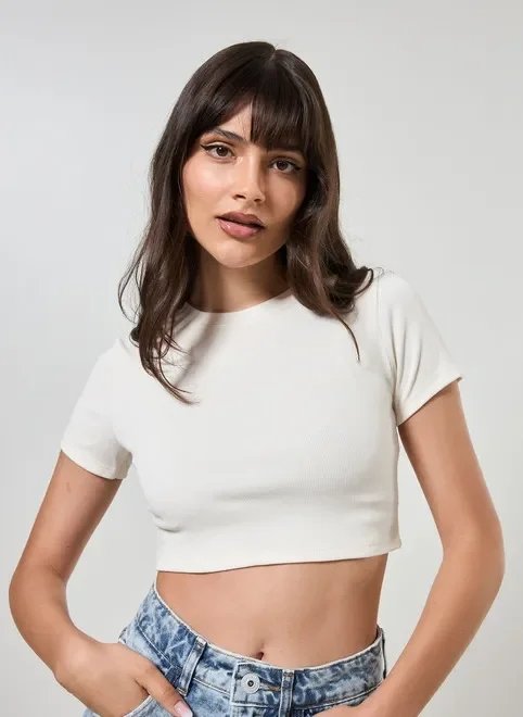 blusa básica cropped blusa básica cropped