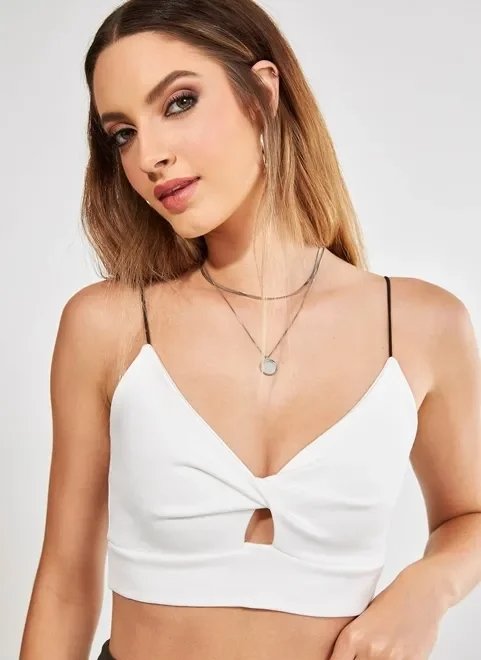 top cropped torção top cropped torção