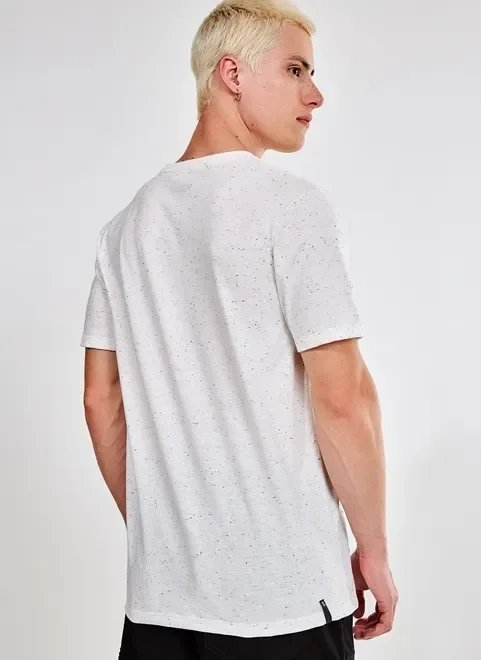 camiseta off white com estampa geométrica camiseta off white com estampa geométrica