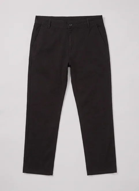 calça chino slim em sarja preta calça chino slim em sarja preta
