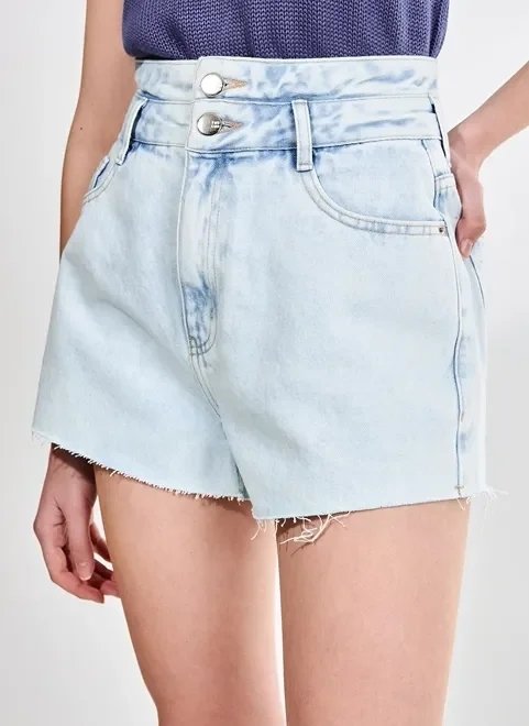shorts jeans claro cintura alta shorts jeans claro cintura alta