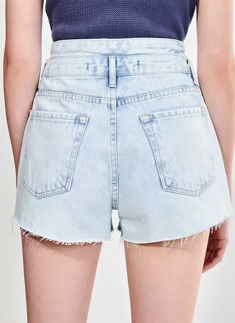 shorts jeans claro cintura alta shorts jeans claro cintura alta