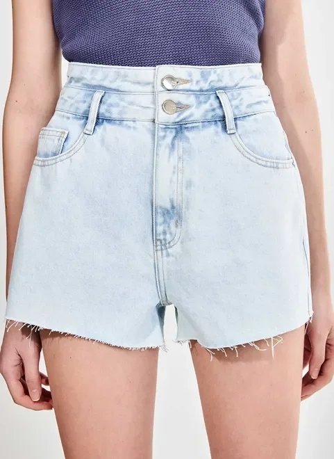 shorts jeans claro cintura alta shorts jeans claro cintura alta