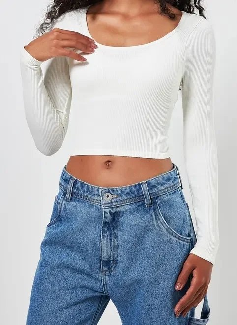 blusa manga longa seamless blusa manga longa seamless