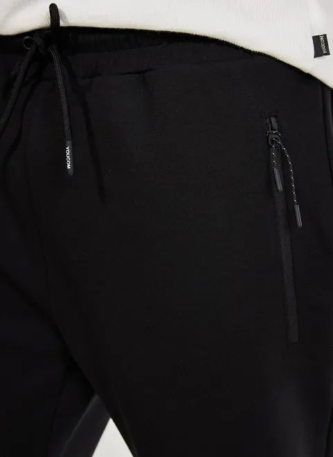 calça jogger de moletom preta calça jogger de moletom preta