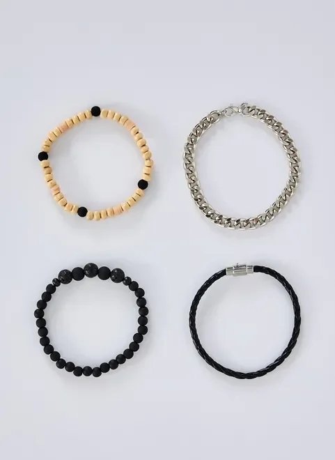 kit 4 pulseiras masculinas kit 4 pulseiras masculinas