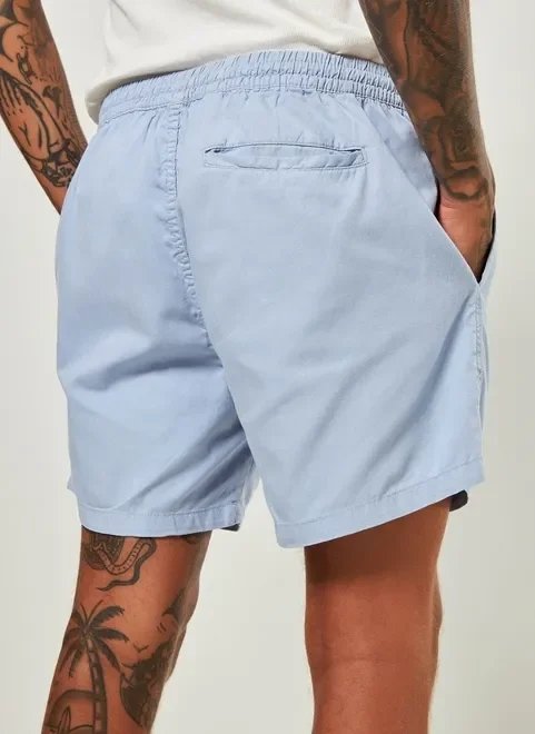 bermuda sarja azul claro bermuda sarja azul claro