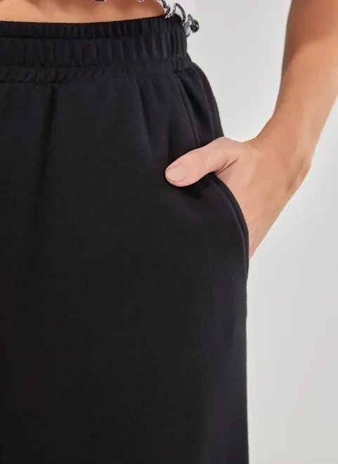 calça de moletom wide leg calça de moletom wide leg