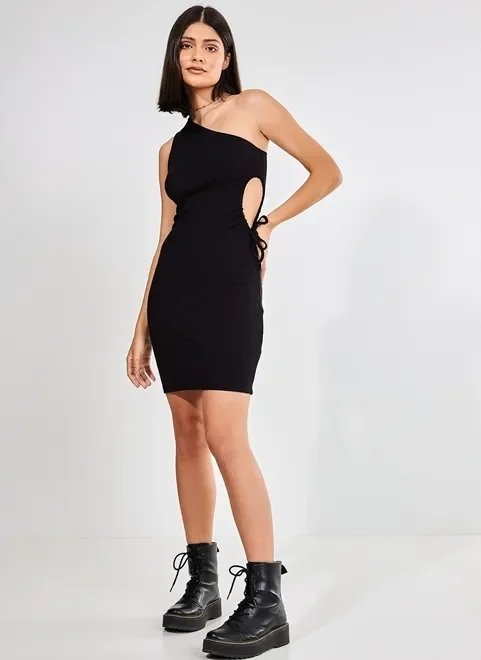 vestido justo com um ombro só vestido justo com um ombro só