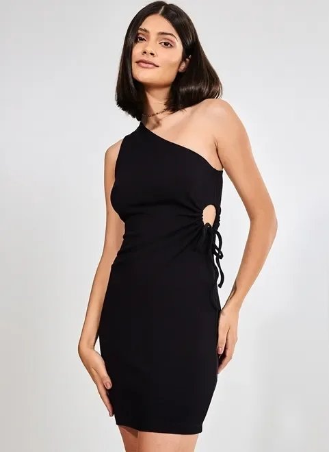 vestido justo com um ombro só vestido justo com um ombro só