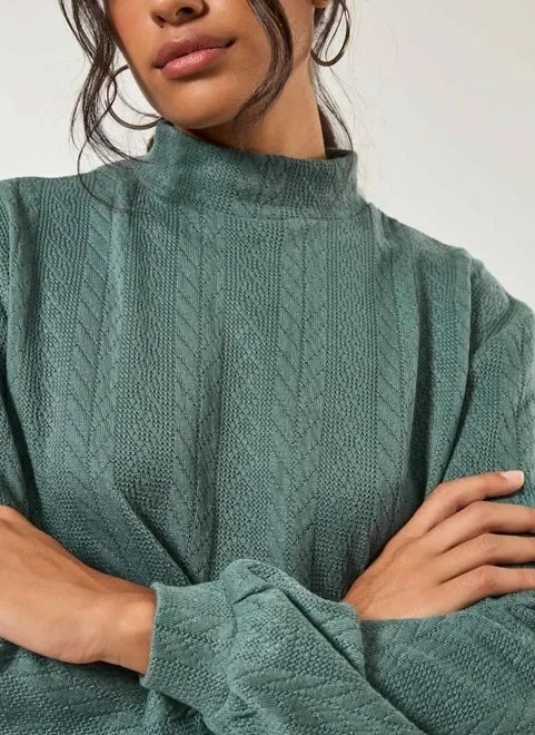 blusa cropped manga longa texturizada blusa cropped manga longa texturizada