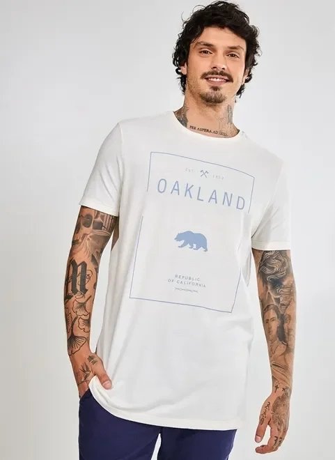 camiseta alongada off-white califórnia camiseta alongada off-white califórnia