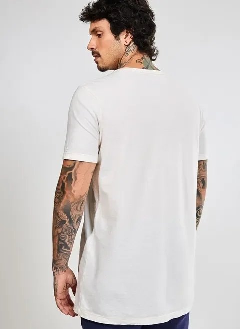 camiseta alongada off-white califórnia camiseta alongada off-white califórnia