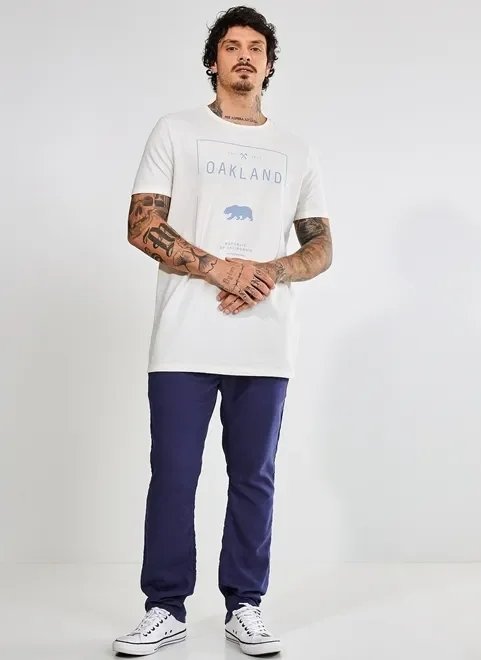 camiseta alongada off-white califórnia camiseta alongada off-white califórnia