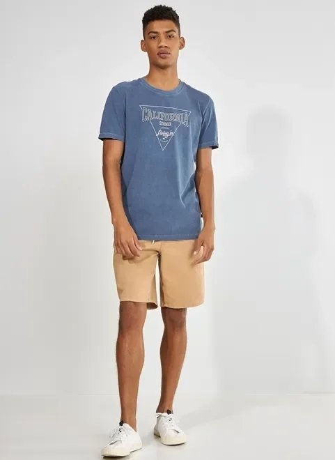 camiseta azul estonada califórnia camiseta azul estonada califórnia