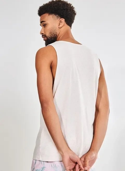 regata botonê off-white coqueiro regata botonê off-white coqueiro