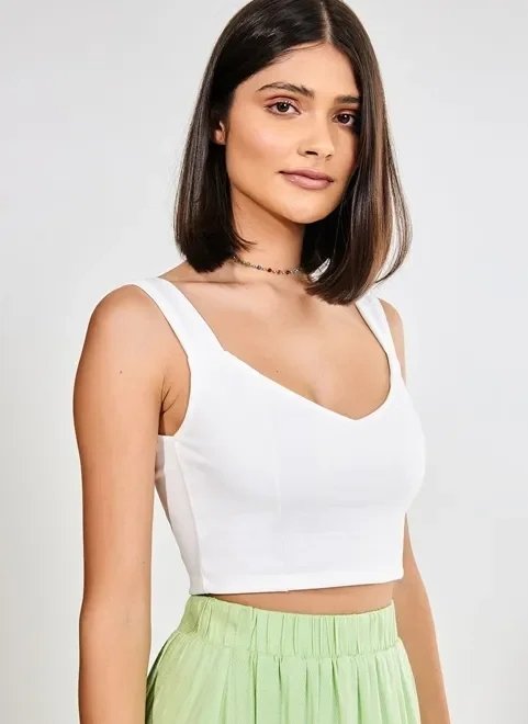 cropped regata justo off-white cropped regata justo off-white