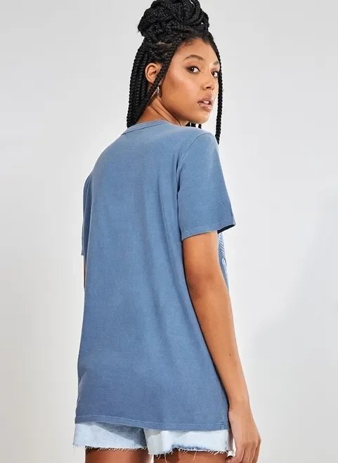 camiseta oversized azul desert camiseta oversized azul desert