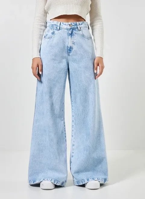 calça jeans wide leg clara calça jeans wide leg clara