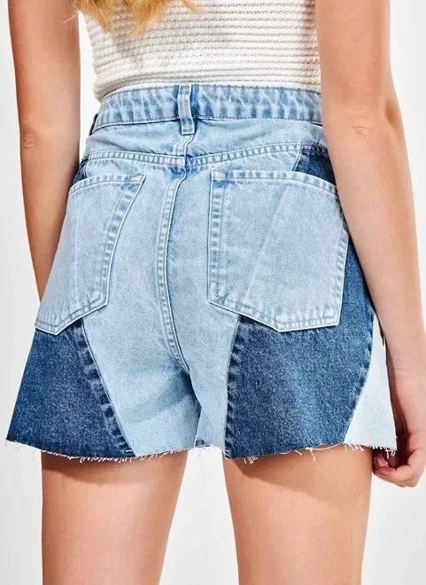 shorts jeans patchwork shorts jeans patchwork