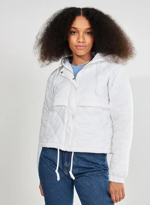 jaqueta acolchoada off-white jaqueta acolchoada off-white