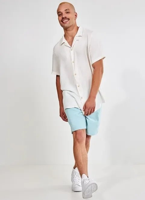 camisa manga curta off-white camisa manga curta off-white