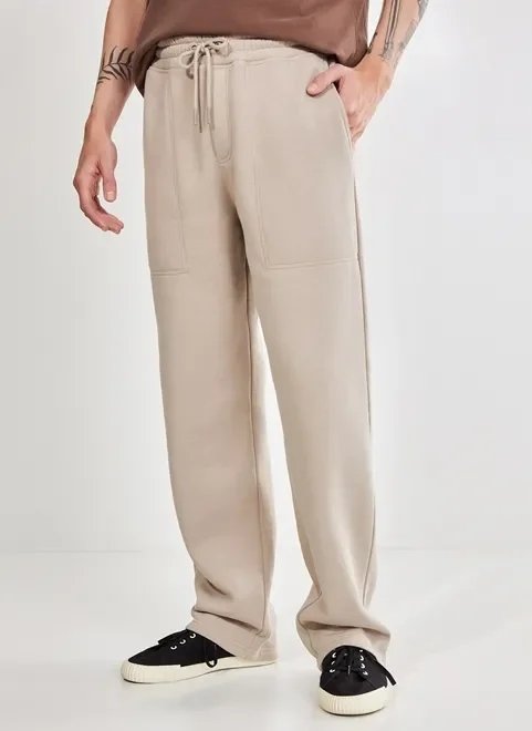 calça de moletom básica reta calça de moletom básica reta