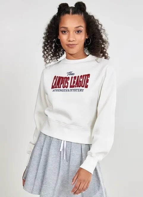 moletom cropped off-white college moletom cropped off-white college
