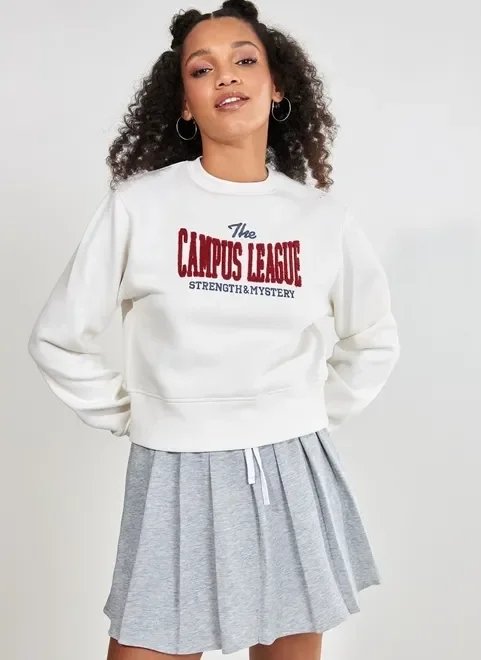 moletom cropped off-white college moletom cropped off-white college