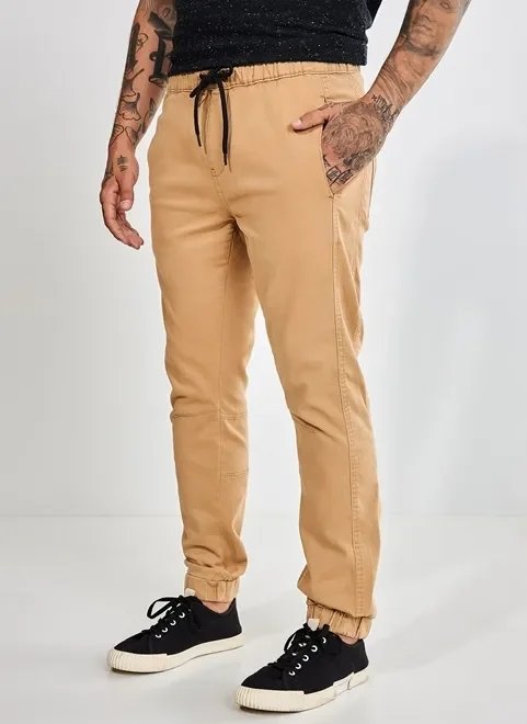 calça jogger masculina caqui calça jogger masculina caqui