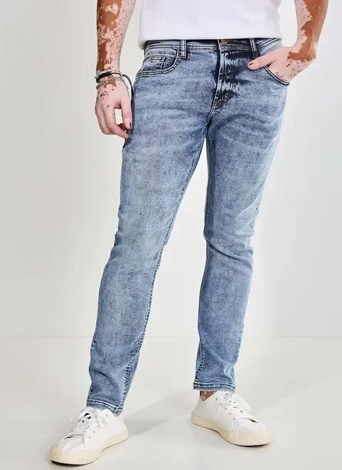 calça jeans skinny marmorizada calça jeans skinny marmorizada