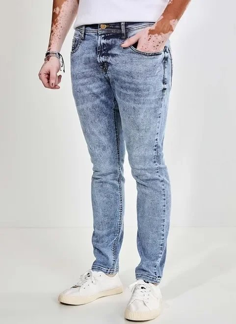 calça jeans skinny marmorizada calça jeans skinny marmorizada