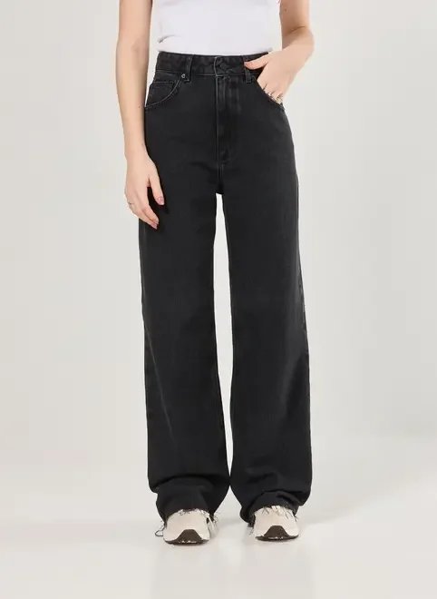 calça jeans wide leg cintura alta calça jeans wide leg cintura alta