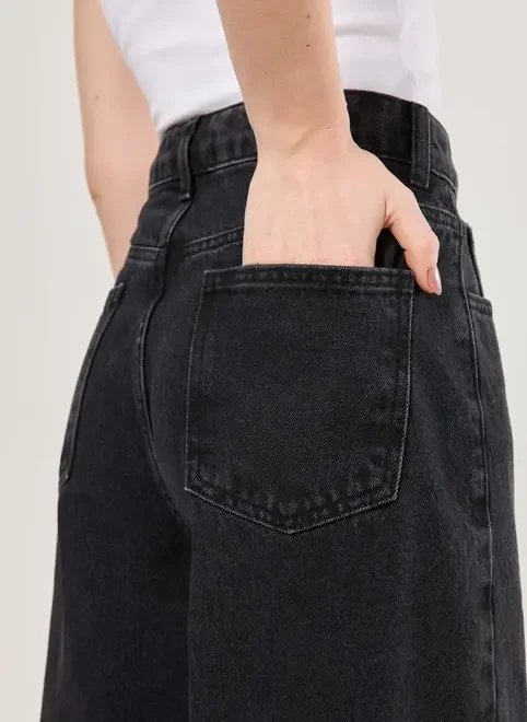 calça jeans wide leg cintura alta calça jeans wide leg cintura alta