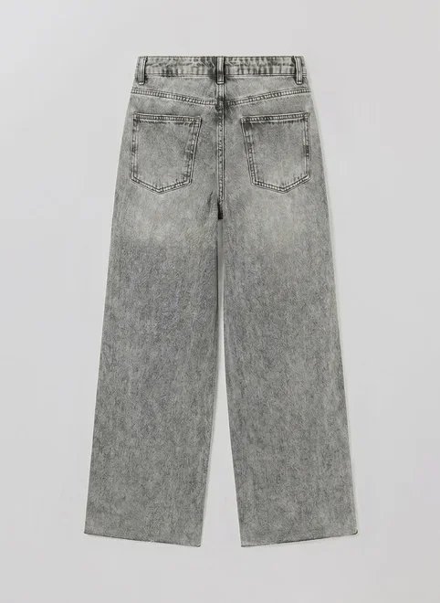 calça jeans wide leg cintura alta calça jeans wide leg cintura alta